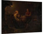 The ill child by Adolph Tidemand