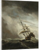 A Ship on the High Seas Caught by a Squall, Known as ‘The Gust’ by Willem van de Velde II