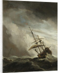 A Ship on the High Seas Caught by a Squall, Known as ‘The Gust’ by Willem van de Velde II