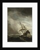 A Ship on the High Seas Caught by a Squall, Known as ‘The Gust’ by Willem van de Velde II