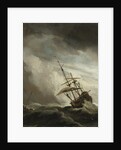 A Ship on the High Seas Caught by a Squall, Known as ‘The Gust’ by Willem van de Velde II