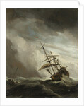 A Ship on the High Seas Caught by a Squall, Known as ‘The Gust’ by Willem van de Velde II