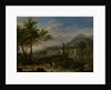 Arcadian Landscape with Fishermen by Jan van Huysum