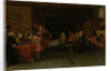 Interior of a Tavern or Brothel with People Drinking and Playing Trictrac by Anonymous