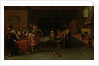 Interior of a Tavern or Brothel with People Drinking and Playing Trictrac by Anonymous