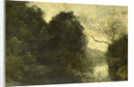 Forest pond by Camille Corot