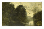 Forest pond by Camille Corot