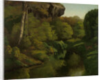 View of the Forest of Fontainebleau France by Gustave Courbet