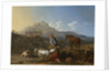 Italian Landscape with Girl Milking a Goat, Italy by Karel Dujardin