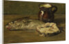 Still life with cod by Willem Roelofs II