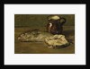 Still life with cod by Willem Roelofs II