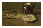 Still life with cod by Willem Roelofs II