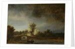 Landscape with a Stone Bridge by Rembrandt Harmensz. van Rijn