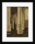 Interior of the Oude Kerk, Delft, with the Mausoleum of Pieter Pietersz Hein, Lieutenant-Admiral of Holland, The Netherlands by Hendrick Cornelisz. van Vliet