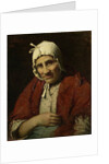 Old jewish woman by Meijer Isaäc de Haan