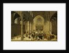 Church Interior with Christ Preaching to a Crowd by Cornelis van Dalem