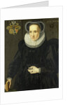 Portrait of Cunera van Martena, Wife of Rudolph van Buynou by Adriaen van Cronenburg