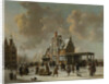 The Paalhuis and the New Bridge in Amsterdam in Winter by Jan Abrahamsz. Beerstraten