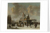 The Paalhuis and the New Bridge in Amsterdam in Winter by Jan Abrahamsz. Beerstraten