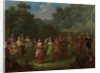 Greek Men and Women Dancing the Khorra by Jean Baptiste Vanmour