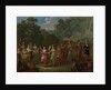 Greek Men and Women Dancing the Khorra by Jean Baptiste Vanmour