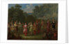 Greek Men and Women Dancing the Khorra by Jean Baptiste Vanmour
