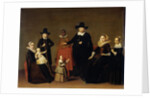 Family group with a black man, Willem Cornelisz. Duyster by Anonymous