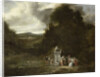 Party in Wooded Landscape by Anonymous