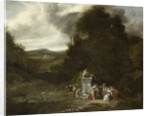 Party in Wooded Landscape by Anonymous