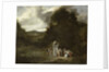 Party in Wooded Landscape by Anonymous