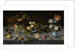 Still Life with Fruit and Flowers by Balthasar van der Ast
