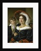 Portrait of Rudolphina Wilhelmina Elizabeth de Sturler, second Wife of Count Johannes van den Bosch with their Son Richard Leeuwenhart by Cornelis Kruseman