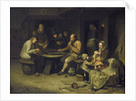 Inn with Trictrac Players by Egbert van Heemskerck I