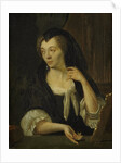 Portrait of Anna de Hooghe, the Artist's fourth Wife by Ludolf Bakhuysen