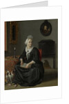 Portrait of Anna de Hooghe, the Artist's fourth Wife by Ludolf Bakhuysen