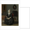 Portrait of Anna de Hooghe, the Artist's fourth Wife by Ludolf Bakhuysen