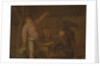 Peasants Drinking in a Barn by Pieter Hermansz. Verelst