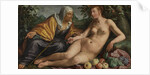 Vertumnus and Pomona by Hendrick Goltzius