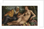 Vertumnus and Pomona by Hendrick Goltzius