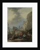 Italian Harbor, Italy by Johannes Lingelbach