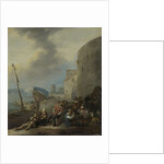 Italian Harbor, Italy by Johannes Lingelbach