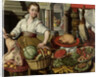 Kitchen Piece, with Jesus in the House of Martha and Mary in the background by Anonymous