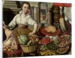 Kitchen Piece, with Jesus in the House of Martha and Mary in the background by Anonymous