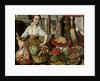 Kitchen Piece, with Jesus in the House of Martha and Mary in the background by Anonymous