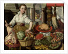 Kitchen Piece, with Jesus in the House of Martha and Mary in the background by Anonymous