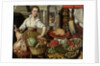 Kitchen Piece, with Jesus in the House of Martha and Mary in the background by Anonymous