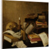 Vanitas Still Life with Books by Anonymous