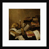 Vanitas Still Life with Books by Anonymous