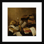 Vanitas Still Life with Books by Anonymous