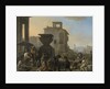 Italian Marketplace with a Quack Dentist by Johannes Lingelbach